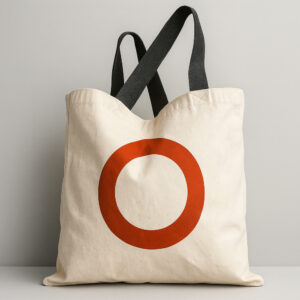 Bolsa tote "Circulo rojo"